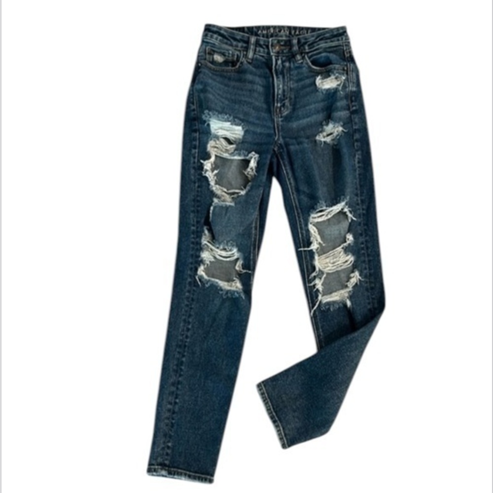 American Eagle MOM jeans size 00 distressed